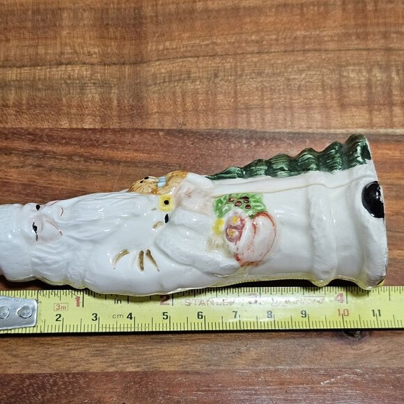 Enesco Santa Christmas Tree Ornament 4.25" Porcelain 1995 Vintage Holiday Decor - Picture 5 of 7